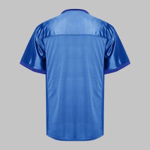 Royal Blue Blank Football Jersey back
