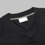 Black Orange Striped Football Jersey