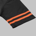 Black Orange Striped Football Jersey