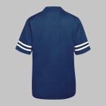 Navy Blue Striped Back Football Jersey