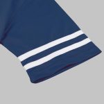 Navy Blue Striped Football Jersey