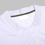 White Sky Blue Striped Football Jersey