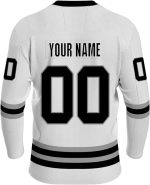 Custom Teal Back Ice Hockey Jersey
