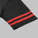 Black Red Striped Football Jersey