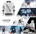 Custom Teal Ice Hockey Jersey