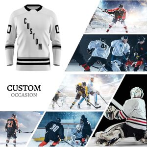 Custom Teal Ice Hockey Jersey