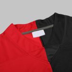 Red and Black Split Football Jersey