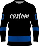 Custom Red Ice Back Hockey Jersey