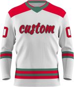 Custom Orange Front Ice Hockey Jersey