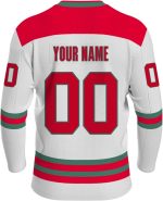 Custom Orange Back Ice Hockey Jersey