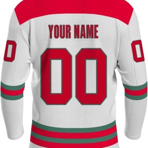 Custom Orange Back Ice Hockey Jersey