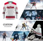 Custom Orange Ice Hockey Jersey