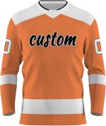 Custom Royal Blue Front Ice Hockey Jersey