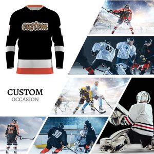 Custom Black Ice Hockey Jersey