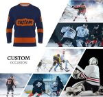 Custom Navy Blue Ice Hockey Jersey