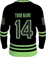 custom Back ice hockey jersey