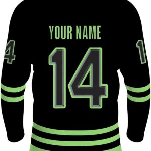 custom Back ice hockey jersey