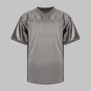 Grey Blank Front Football Jersey