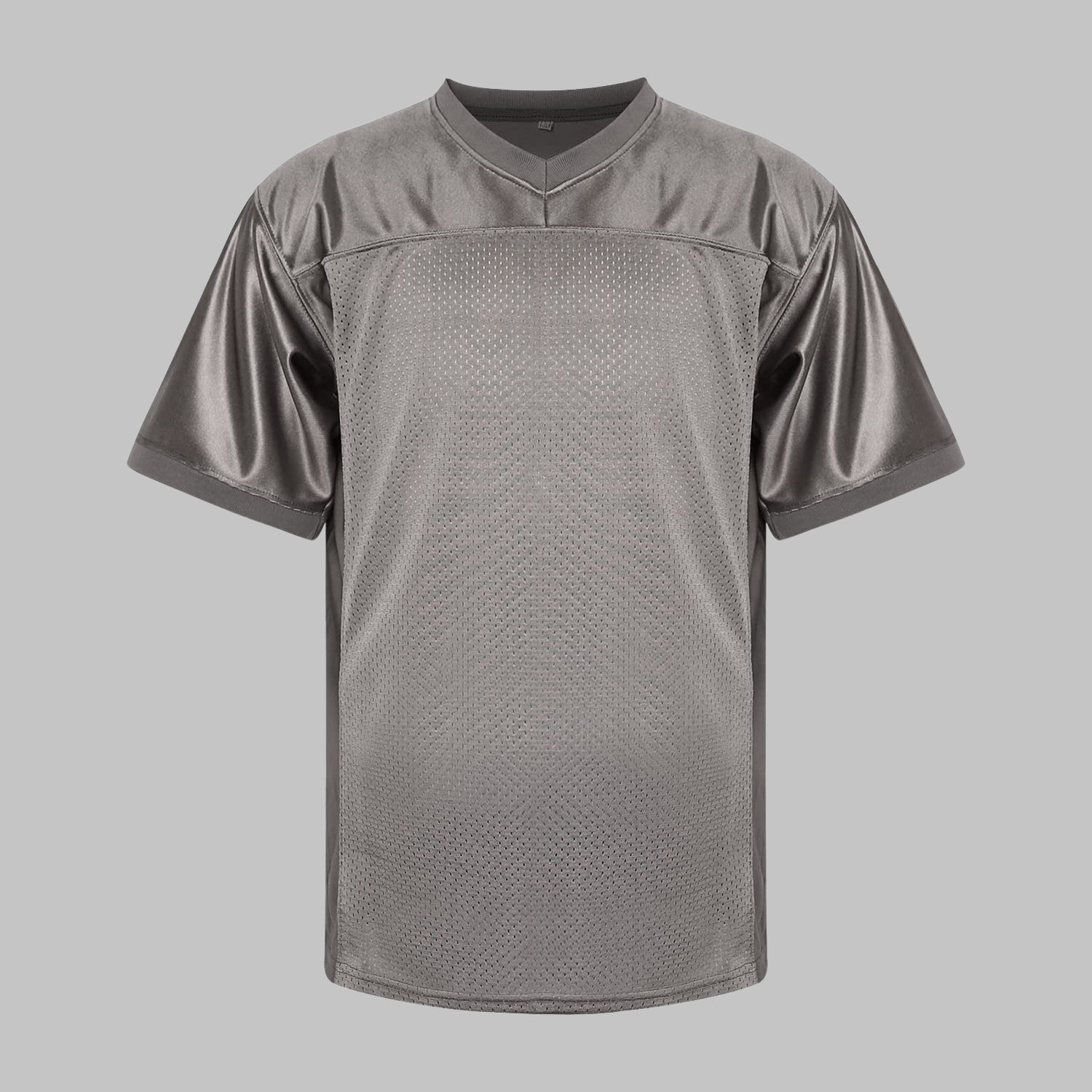 Grey Blank Football Jersey Grey Blank Front Football Jersey