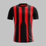 custom vertical stripe crew neck jersey