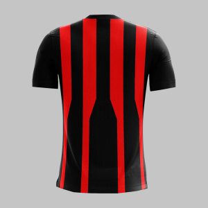 custom vertical stripe Back crew neck jersey