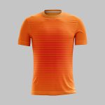 custom striped crew neck jersey