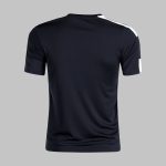 custom shoulder Back stripe crew neck jersey