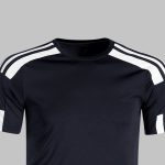 custom shoulder Bold Front stripe crew neck jersey