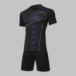 Custom Black & Gold Soccer Uniform