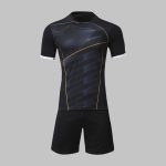 Custom Black & Gold Soccer Uniform