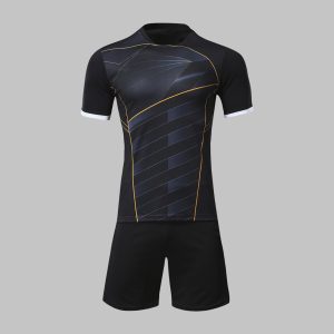 Custom Black & Gold Soccer Uniform