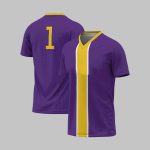 Custom Center Stripe V-Neck Jersey