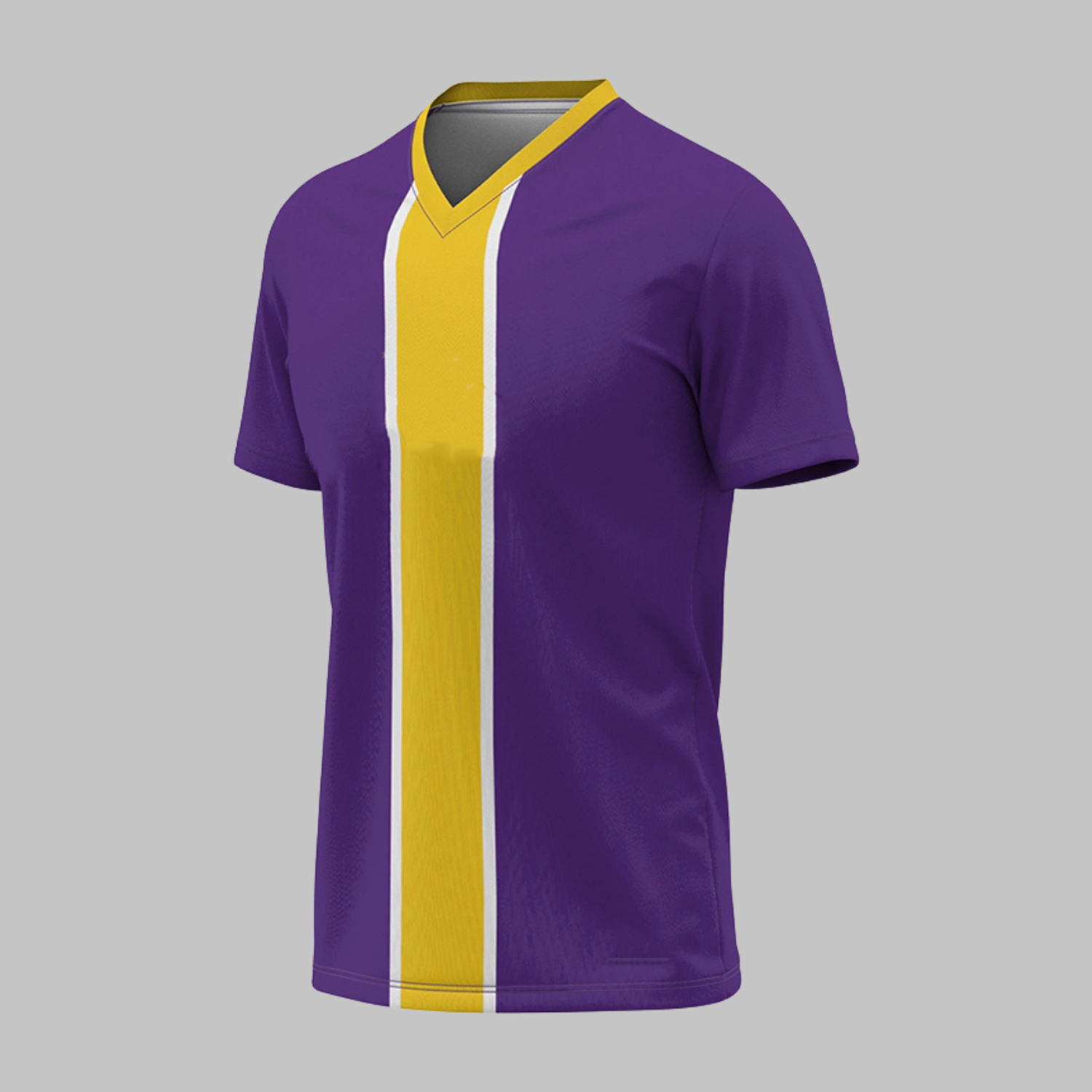 Custom Center Stripe V-Neck Jersey Custom Center Front Stripe V-Neck Jersey