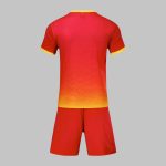 Custom Red and Yellow Soccer Uniform