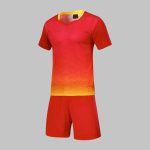Custom Red and Yellow Soccer Uniform