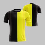 custom black 3 stripe training jersey