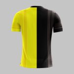custom black 3 stripe back training jersey