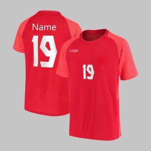 custom red number 19 soccer jersey