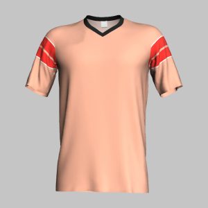 Custom Soccer Jersey | Peach & Red