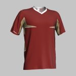 Custom Maroon & Gold Soccer Jersey