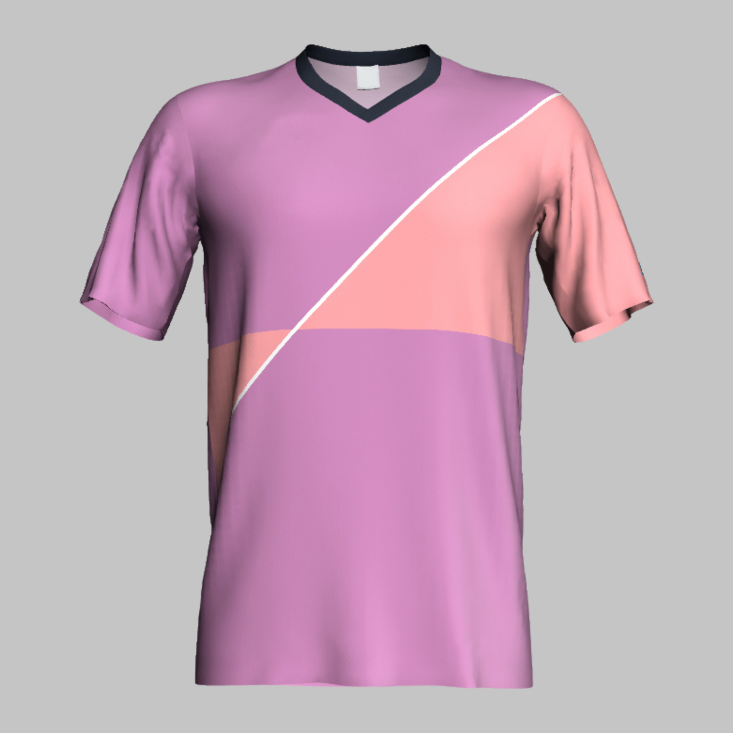 Custom Purple V-Neck Soccer Jersey Custom Purple V-Neck front Soccer Jersey