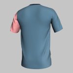 custom geometric colorblock back soccer jersey