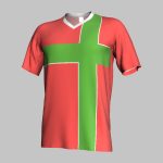 custom geometric soccer jersey