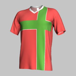 custom geometric soccer jersey