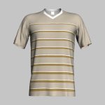 custom navy striped front soccer jersey
