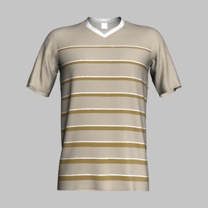 custom navy striped front soccer jersey