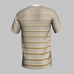 custom navy striped back soccer jersey