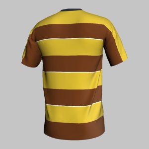 custom khaki striped soccer jersey