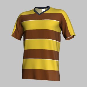 custom khaki striped soccer jersey