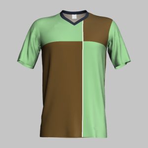 custom green geometric soccer jersey